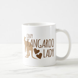 Galen kängurudam kaffemugg