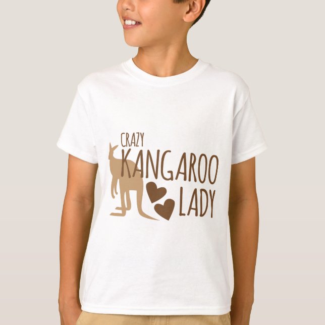 Galen kängurudam t-shirt (Framsida)