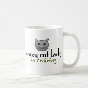 Galen kattdam i utbildning kaffemugg
