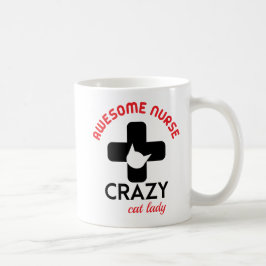 Galen kattdam kaffemugg
