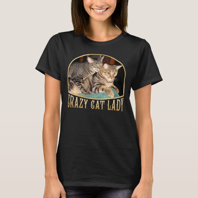 Galen kattdam t-shirt (Framsida)