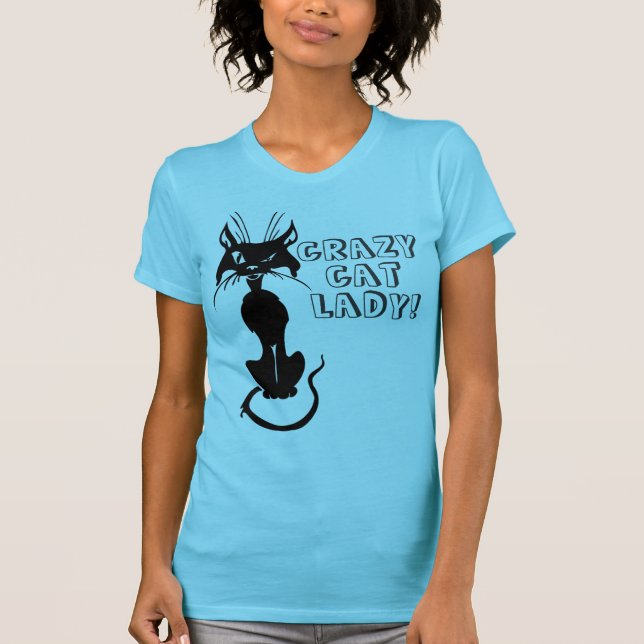 Galen kattdam t-shirt (Framsida)
