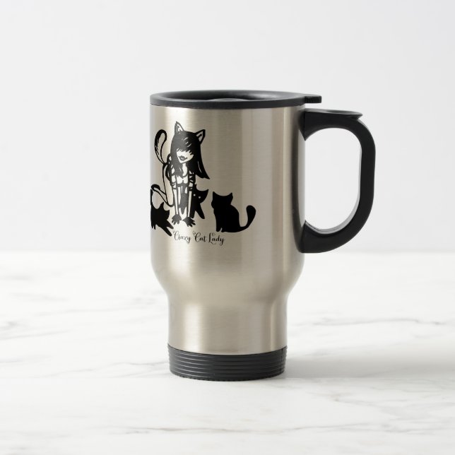 Galen kattdamtravel mug resemugg (Höger)