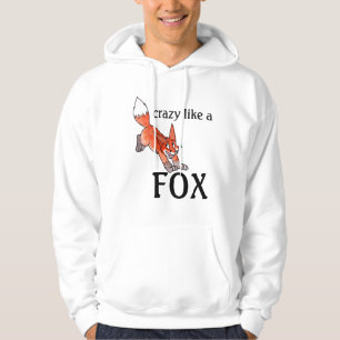 Galen något liknande en rävHoodie Sweatshirt