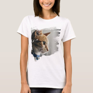Galen och fin katt t shirt