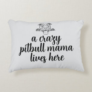 galen pitbull-mamma -Accentkudde Prydnadskudde
