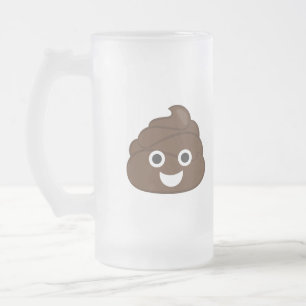 Galen Poop Emoji Frostat Ölglas
