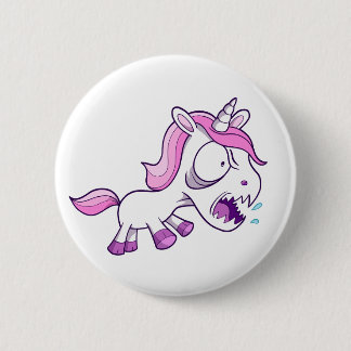Galen sinnessjuk lite Unicorn Knapp