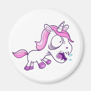 Galen sinnessjuk lite Unicorn Magnet