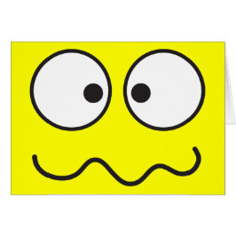 Galen sinnessjuk synad ansiktekor hälsningskort