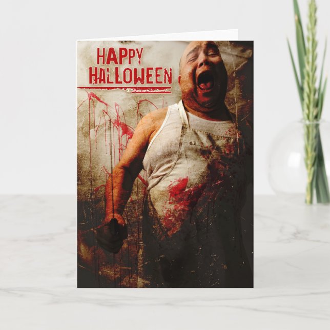 galen slaktare halloween kort (Framsida)