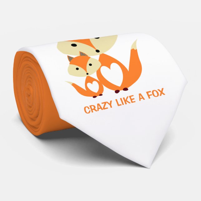 Galen som en räv, Orange Fox Burlap Slips (Rullad)
