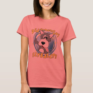 Galen T-tröja för Ringer för Flyball hunddamer T Shirt