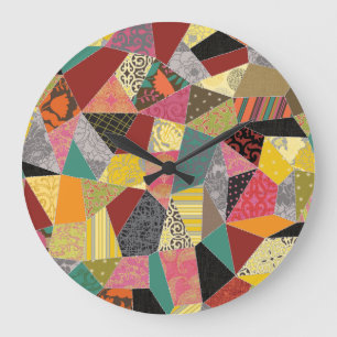Galen täckePatchwork Stor Klocka