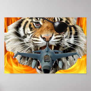 Galen tigeraffisch poster