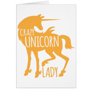 Galen Unicorndam Hälsningskort