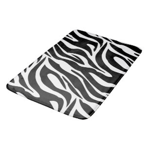 Galen zebra ränder badrumsmatta