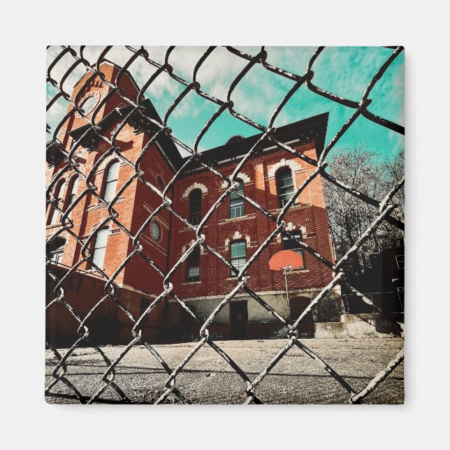 Galena feehan hall historisk byggnad magnet (Framsidan)