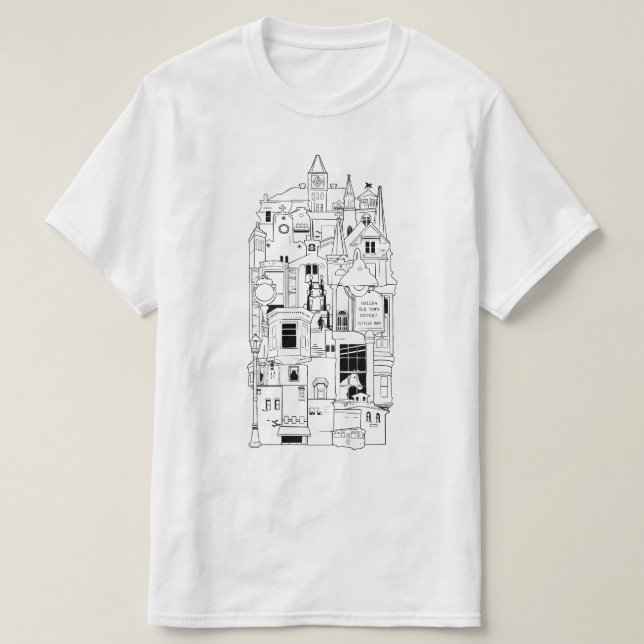 galena illinois collage t shirt (Design framsida)