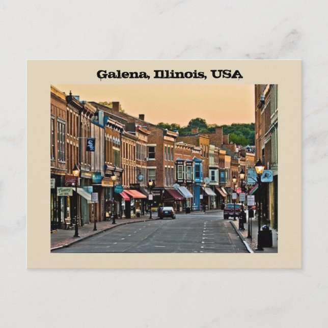 Galena, Illinois, USA Vykort (Framsida)