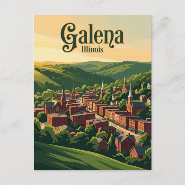 Galena, Illinois Vykort (Framsida)