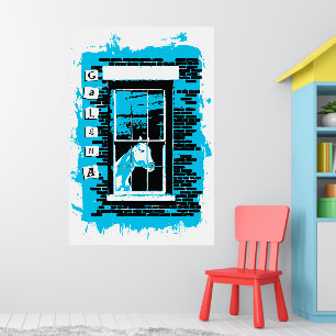 galenfönsterhäst poster