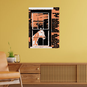 galenfönsterhäst poster