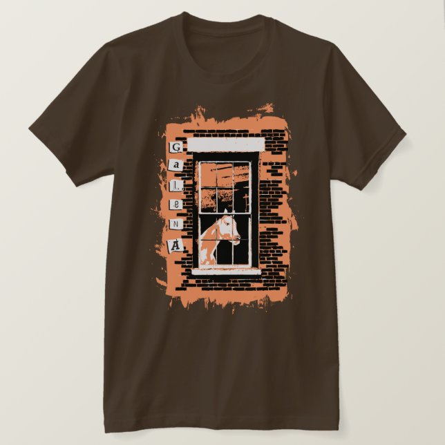 galenfönsterhäst t shirt (Design framsida)