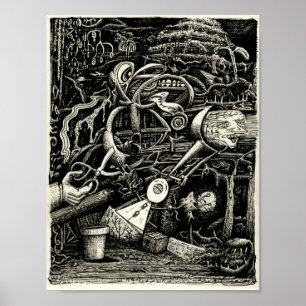 Galenhet av Brian Benson Poster
