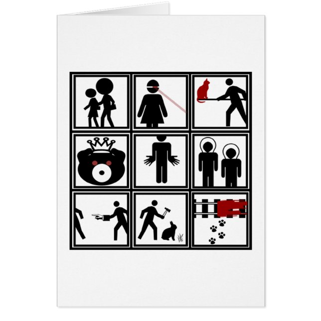 Galenhet Clipart! Hälsningskort (Framsidan)