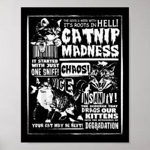 Galenhet katjon Kute Cat Lover-gåva för katjon Poster