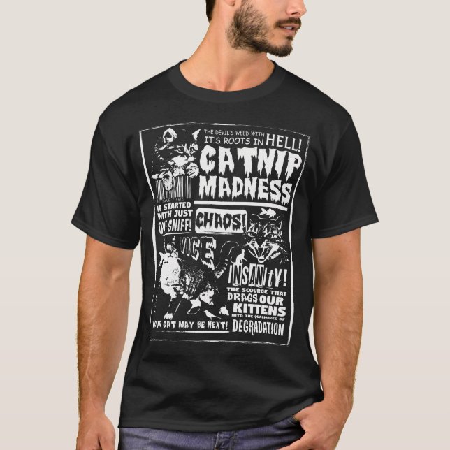 Galenhet katjon Kute Cat Lover-gåva för katjon T Shirt (Framsida)