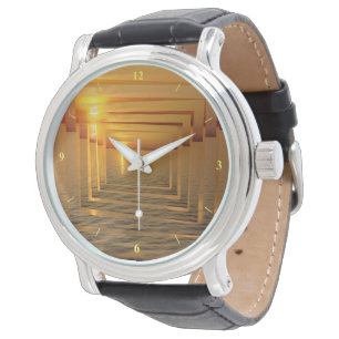 Galenhet solnedgång armbandsur