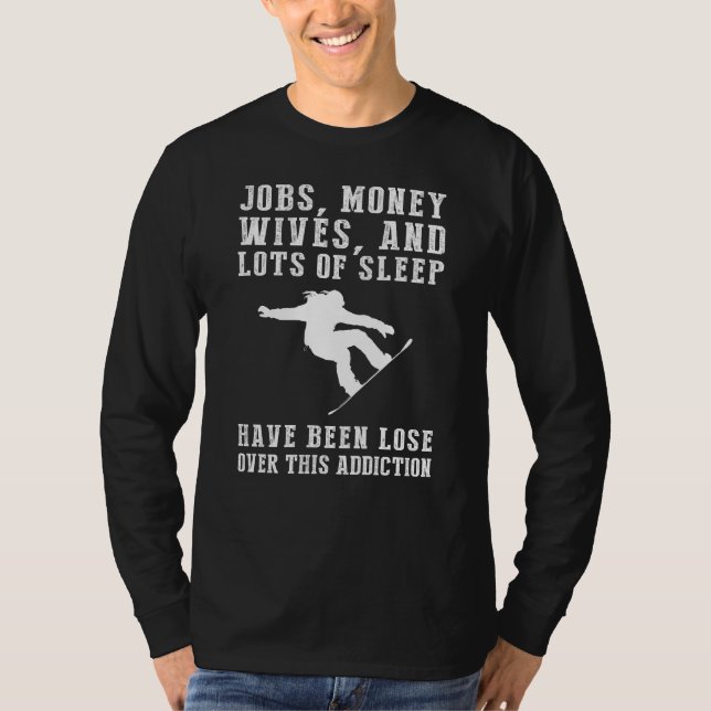 Galenhet: Superskojet Snowboarding Addi T Shirt (Framsida)
