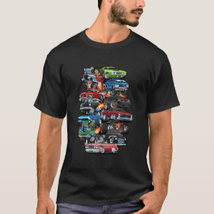 Galenheta muskelbilar klassiska bilar och hotell C T Shirt