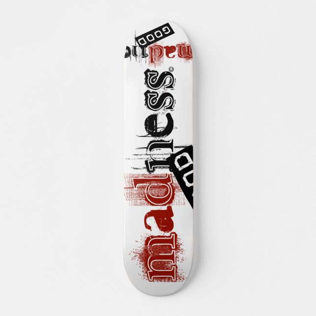 galenskap bra mini skateboard bräda 18,7 cm (Framsida)