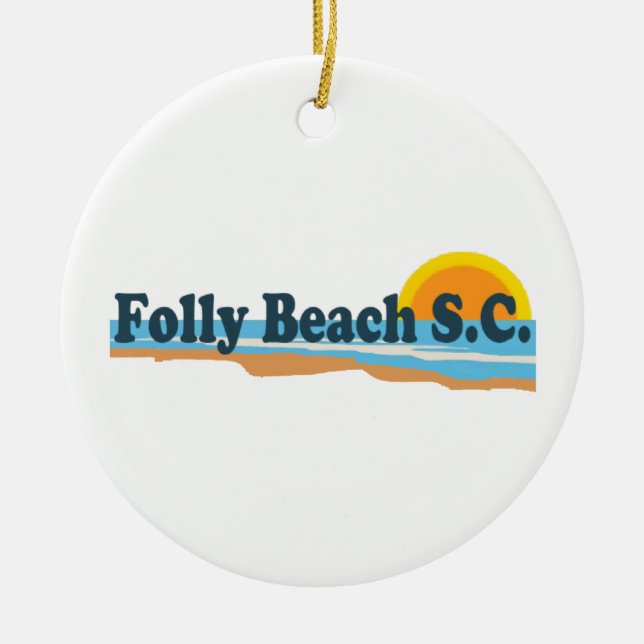 GalenskapBeach. Julgransprydnad Keramik (Framsidan)