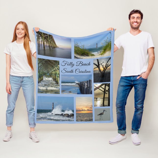 Galenskapstrand Fleecefilt (På plats)