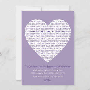 Galentine Alla hjärtans dags inbjudan xoxo Vänner