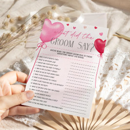 Galentine är det som Groom säger Möhippa Games. Meny