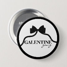 Galentine gang Friend Valentine Black Bow