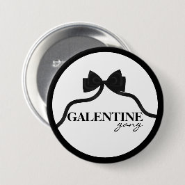 Galentine gang Friend Valentine Black Bow Knapp