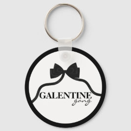 Galentine gang Friend Valentine Black Bow Nyckelring