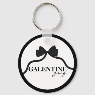 Galentine gang Friend Valentine Black Bow Nyckelring
