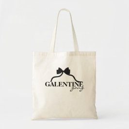 Galentine gang Friend Valentine Black Bow Tygkasse
