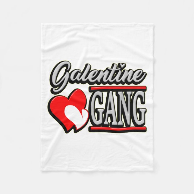 Galentine Gang Funny Valentines Day With The Gir  Fleecefilt (Framsidan)