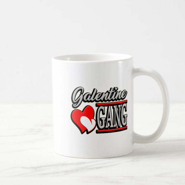 Galentine Gang Funny Valentines Day With The Gir  Kaffemugg (Höger)