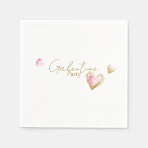 Galentine Party Heart Pappersservett
