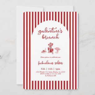 Galentine’s Brunch-inbjudan Inbjudningar