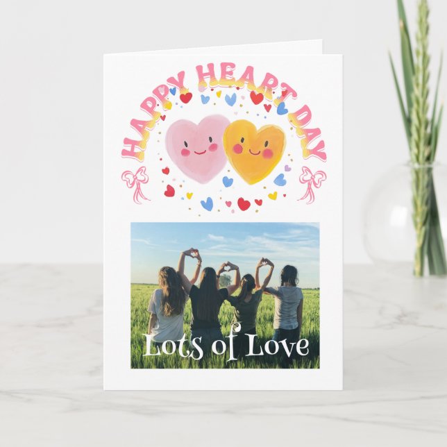 Galentine’s Day Anpassad Fotokort Helgkort (Framsida)